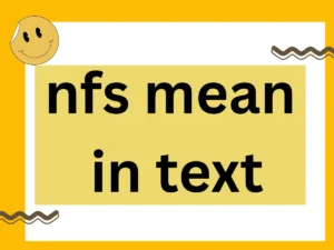 Read more about the article What Does NFS Mean in Text? 2025 Ultimate Guide