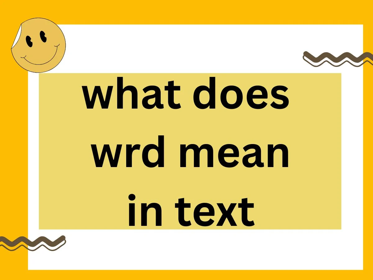WRD Mean in Text