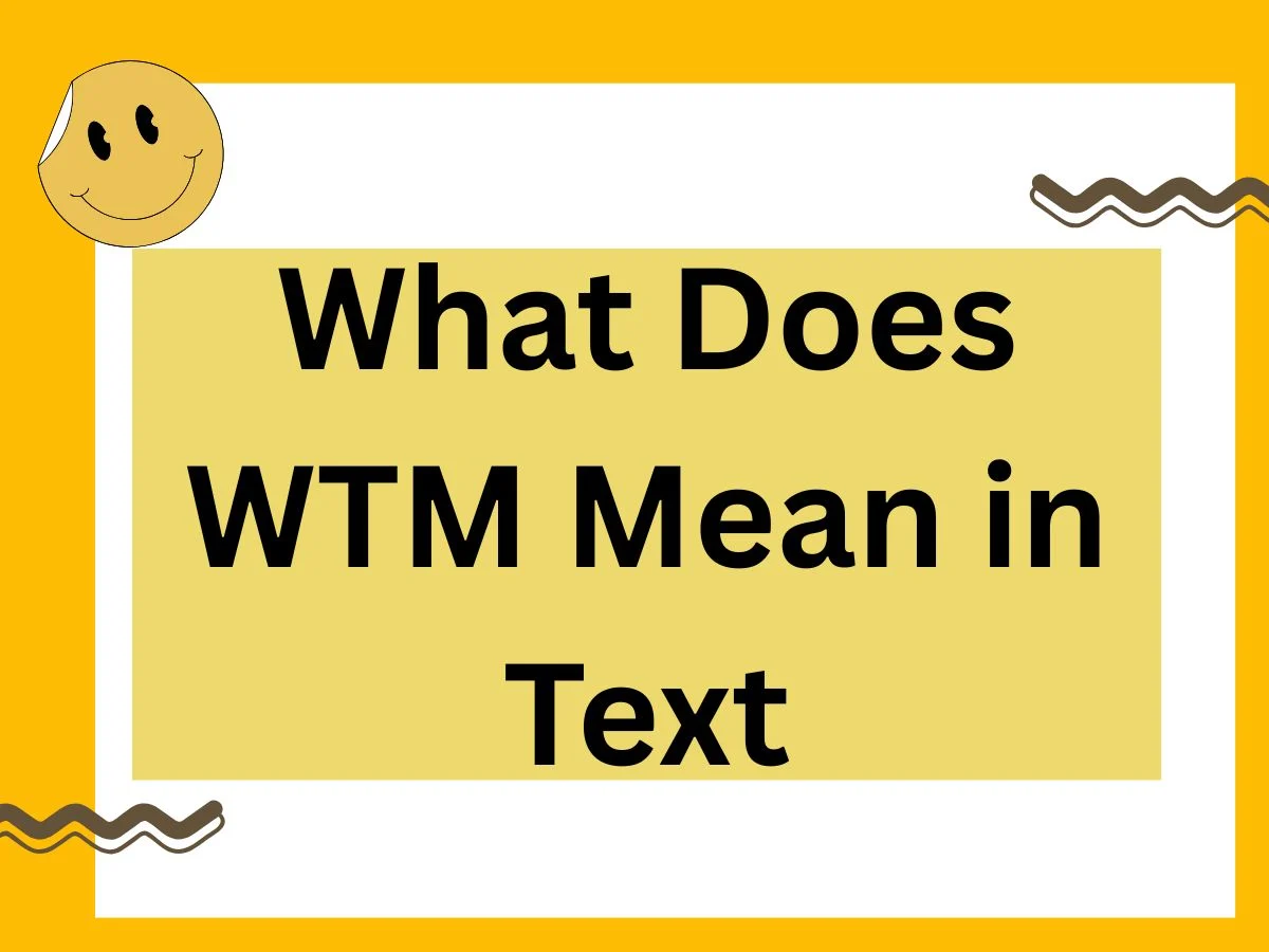What Does WTM Mean in Text