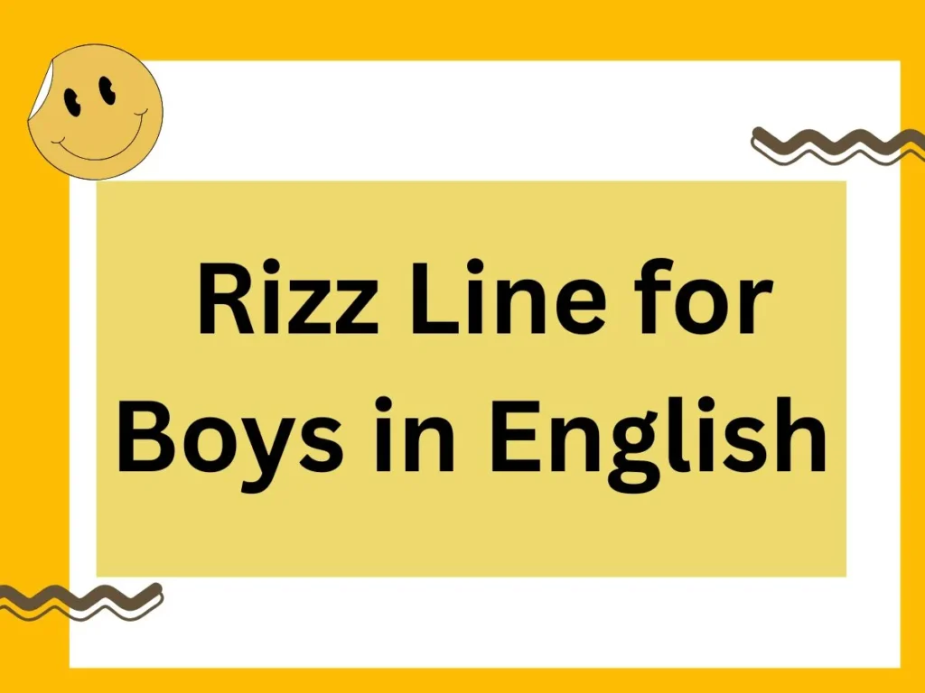 Rizz Line for Boys in English